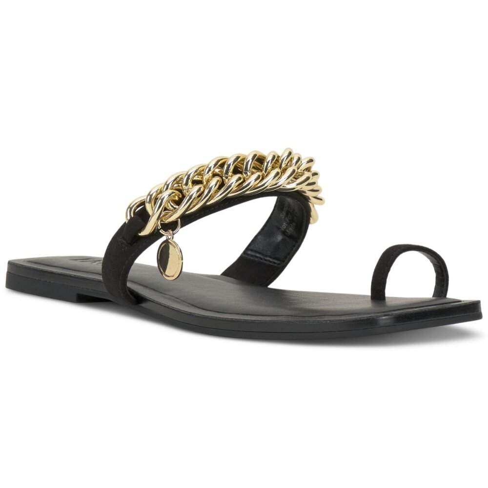 International Concepts Women's Peetie Chain Toe Ring Slide Sandals 6.5M